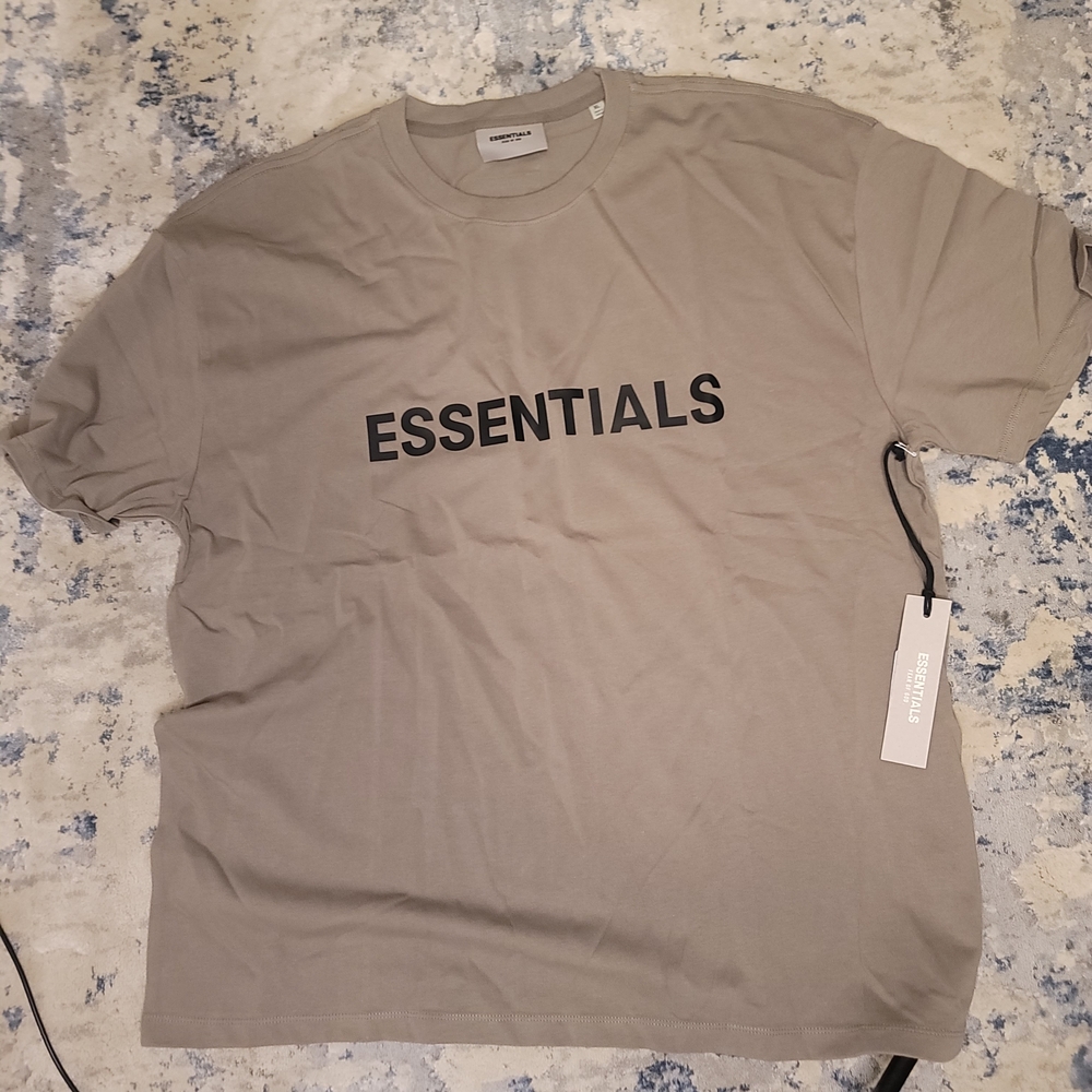 Essentials Men's Tan T-Shirt